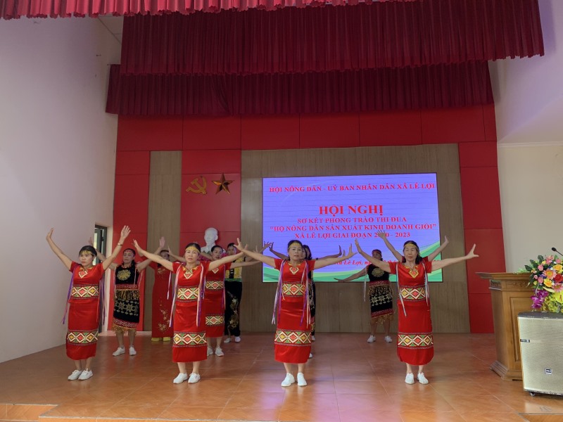 Hội Nông dân xã Lê Lợi tổ chức hội nghị sơ kết  phong trào thi đua nông dân sản xuất kinh doanh giỏi (SXKDG) giai đoạn 2020-2023