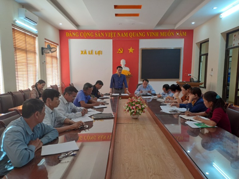 MTTQ xã Lê Lợi họp về công tác chuẩn bị tổ chức Ngày hội Đại đoàn kết toàn dân tộc năm 2022