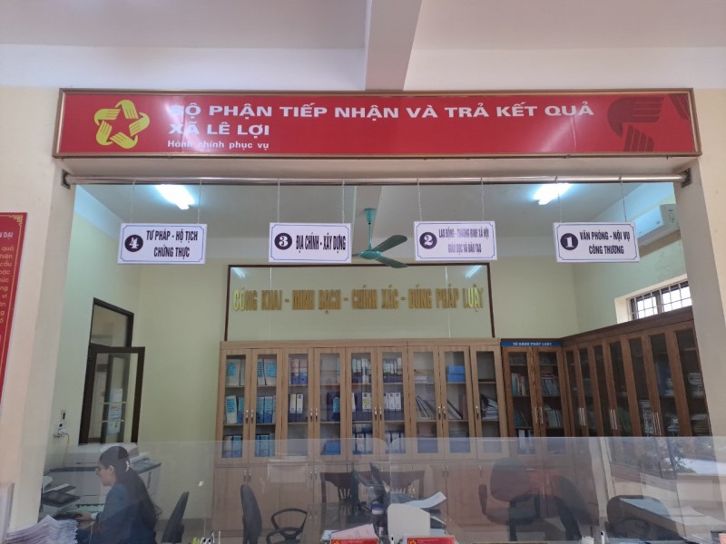 Tuyên truyền thủ tục  CCHC xã Lê Lợi