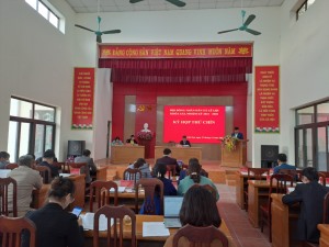 Xã Lê Lợi tổ chức kỳ họp thứ chín - HĐND xã khóa XXI, nhiệm kỳ 2021 – 2026