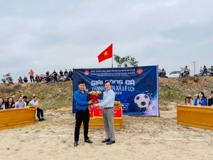 Đoàn thanh niên xã Lê Lợi tổ chức giải bóng đá thanh niên năm 2023.