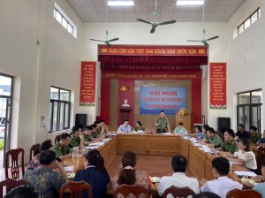 Đoàn khảo sát Công an tỉnh Quảng Ninh đã đến khảo sát tại xã Lê Lợi 